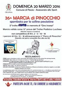 36° marcia di Pinocchio - 20 marzo 2016